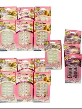 Fing'rs California Girl Press-On Nails - Pink & White Mix